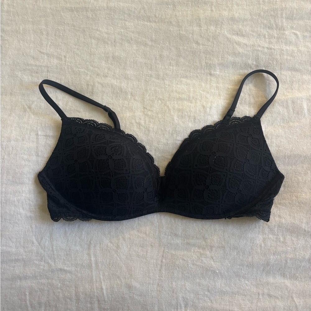 Intimissimi Gioia Lace Super Push-Up Bra in Black Lace | 36C